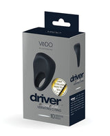 VeDO - Driver Rechargeable Vibrating Cock Ring (Black) - Black