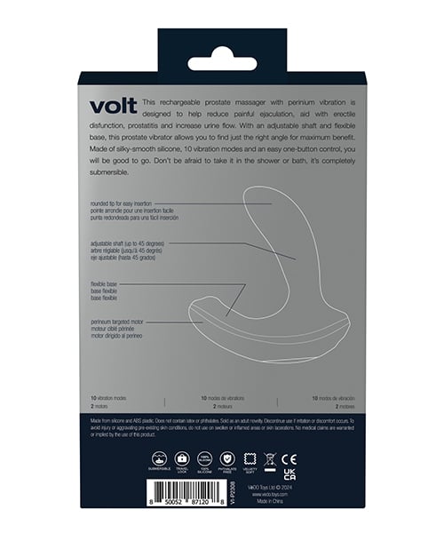 VeDO - Volt Rechargeable Prostate Massager (Black) - Black