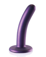 Shots - Ouch 12.7 cm Smooth G-Spot Dildo (Metallic Purple) - Metallic Purple / 12.7 cm