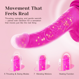 Tracy's Dog - JeliVoy Dildo Tolak Jellyskin (Merah Jambu)