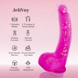 Tracy's Dog - JeliVoy Dildo Tolak Jellyskin (Merah Jambu)