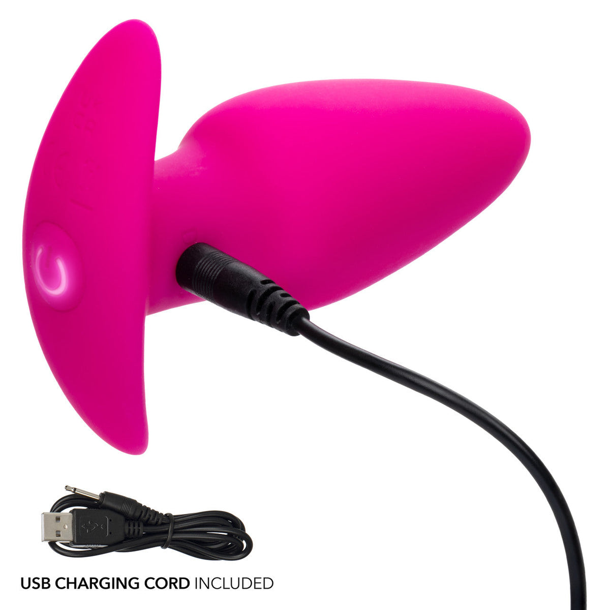 CalExotics - Basic Essentials Rechargeable Tapered Vibrating Probe (Pink) – product view 7