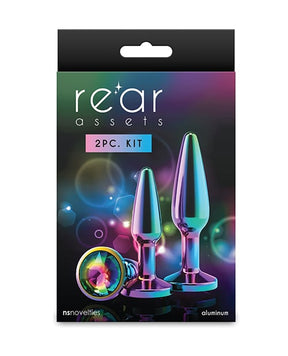 NS Novelties - Rear Assets Tapered Metal Anal Plug Training Set – product image