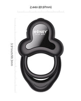 Honey Play Box - Anello App-Controlled Rechargeable Vibrating Cock Ring (Black) – product view 4