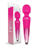 Global Novelties - Nixie Rechargeable Silicone Wand Vibrator (Pink) – product view 2