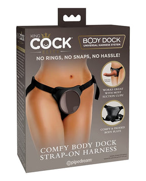 Pipedream - King Cock Elite Comfy Body Dock Strap On Harness (Black) – product image