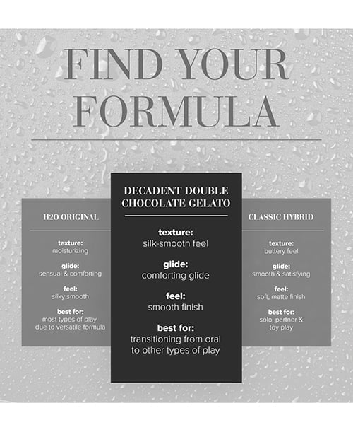 System JO - Gelato Double Chocolate Flavoured Water Based Lubricant 30 ml – product view 4