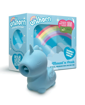Creative Conceptions - Unihorn Mount n Peak Dual Motor Tongue Vibrator (Blue) CC1021 CherryAffairs
