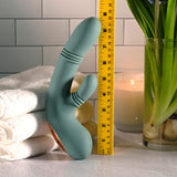 Evolved - Rub Me Tender Rechargeable Rabbit Vibrator (Green) EV1220 CherryAffairs