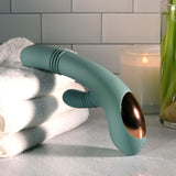 Evolved - Rub Me Tender Rechargeable Rabbit Vibrator (Green) EV1220 CherryAffairs