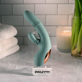 Evolved - Rub Me Tender Rechargeable Rabbit Vibrator (Green) EV1220 CherryAffairs