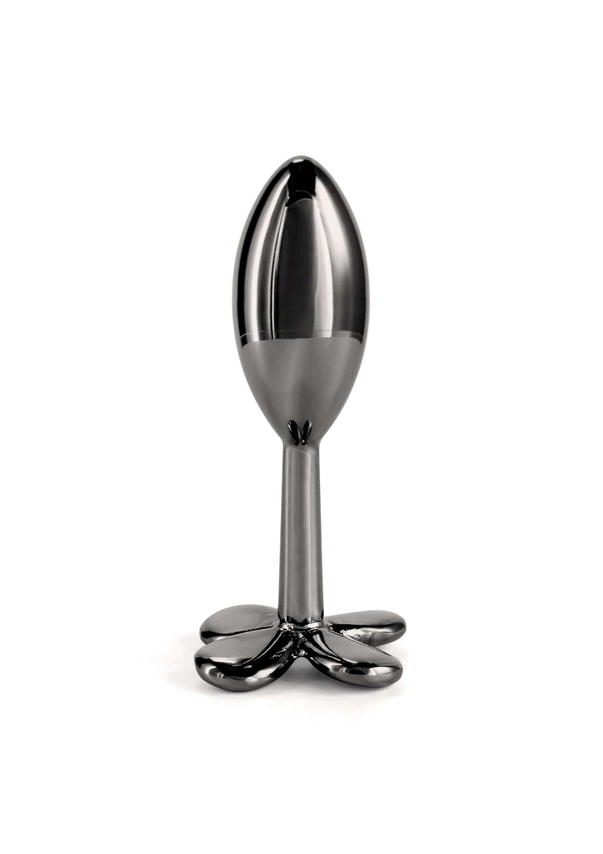 NS Novelties - Rear Assets Clover Aluminium Anal Plug (Gunmetal) NS1174 CherryAffairs