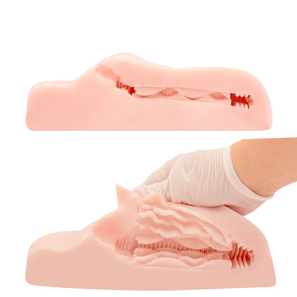 Peach Toys - PADZERO R8 Floor Mounted Hands Free Onahole Masturbator (Beige) PCT1018 CherryAffairs
