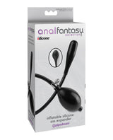 Pipedream - Anal Fantasy Inflatable Silicone Anal Plug with Hand Pump (Black) PD2070 CherryAffairs