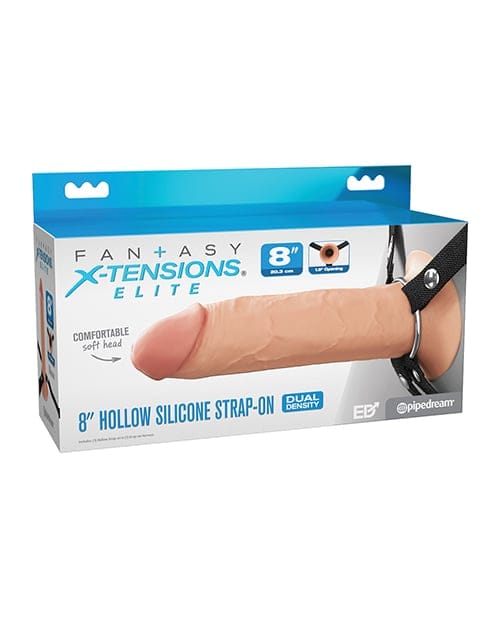 Pipedream - Fantasy X Tensions Elite Dual Density Silicone Hollow Strap On CherryAffairs