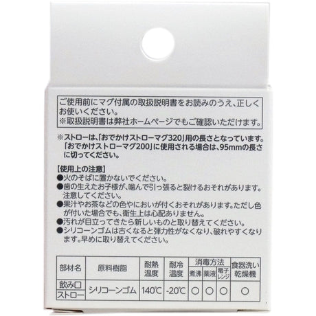 Richell - Aqulea Baby Straw Cup Mug S-2 Replacement Straw Set Spare Parts    Richell Baby Spare Parts
