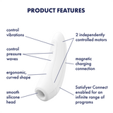 Satisfyer - Curvy 1+ App-Controlled Clitoral Air Stimulator Vibrator STF1126 CherryAffairs