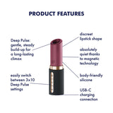 Satisfyer - Deep Kiss Clitoral Air Stimulator Vibrator (Berry) STF1307 CherryAffairs