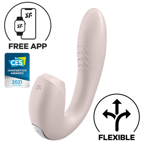 Satisfyer - Sunray App-Controlled Clitoral Air G Spot Dual Stimulator
