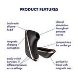 Satisfyer - Pro Traveler Clitoral Air Stimulator (Black)