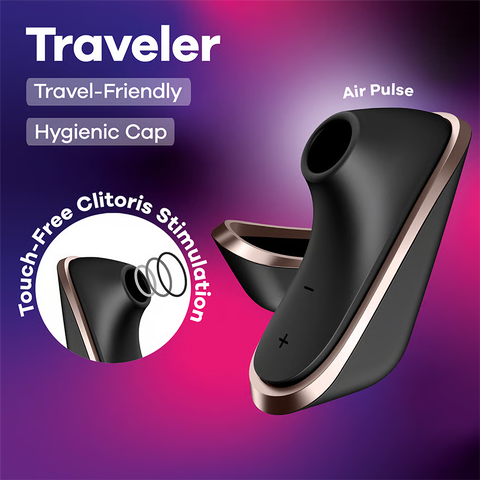 Satisfyer - Pro Traveler Perangsang Udara Klitoris (Hitam)