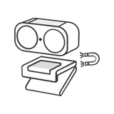 Lovense - Webcam Penstriman AI 4K Webcam 2 (Hitam)