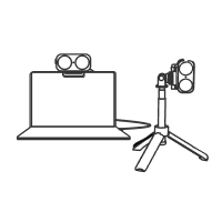 Lovense - Webcam Penstriman AI 4K Webcam 2 (Hitam)