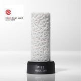 Tenga - 3D Series Stroker Masturbator (White) - CherryAffairs.sg