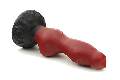 Tomax - Garm Fantasy Silicone Suction Cup Dildo (Wine Red/Black) CherryAffairs