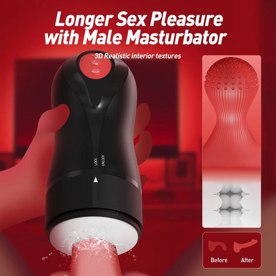 Tracy's Dog - Masturbator Blowjob Lelaki Relip Berputar & Mengencangkan (Hitam)
