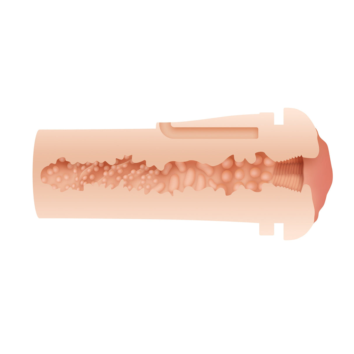 Zero Tolerance - Pop On The Go Squishy Realistic Stroker with Vibrating Cock Ring CherryAffairs