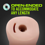 Blush Novelties - M for Men Self Lubricating Vibrating Stroker Masturbator Sleeve Kit (Beige) BN1143 CherryAffairs