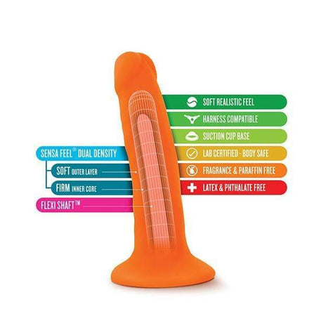 Blush Novelties - Neo Dual Density Realistic Cock 6"    Realistic Dildo with suction cup (Non Vibration)
