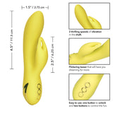 California Exotics - California Dreaming Venice Vixen Rabbit Vibrator (Yellow) CE1828 CherryAffairs