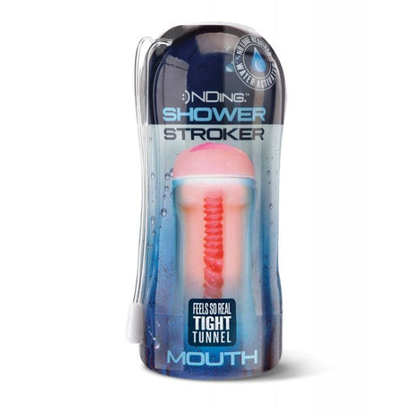 Happy Ending - Shower Stroker Mouth Cup Masturbator (Ivory)    Masturbator Soft Stroker (Non Vibration)