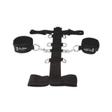Lux Fetish - 3 pc Adjustable Neck and Wristraint Set (Black)    Hand/Leg Cuffs