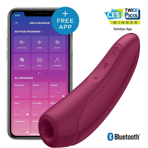 Satisfyer - Curvy 1+ 应用控制式气流刺激阴蒂震动器
